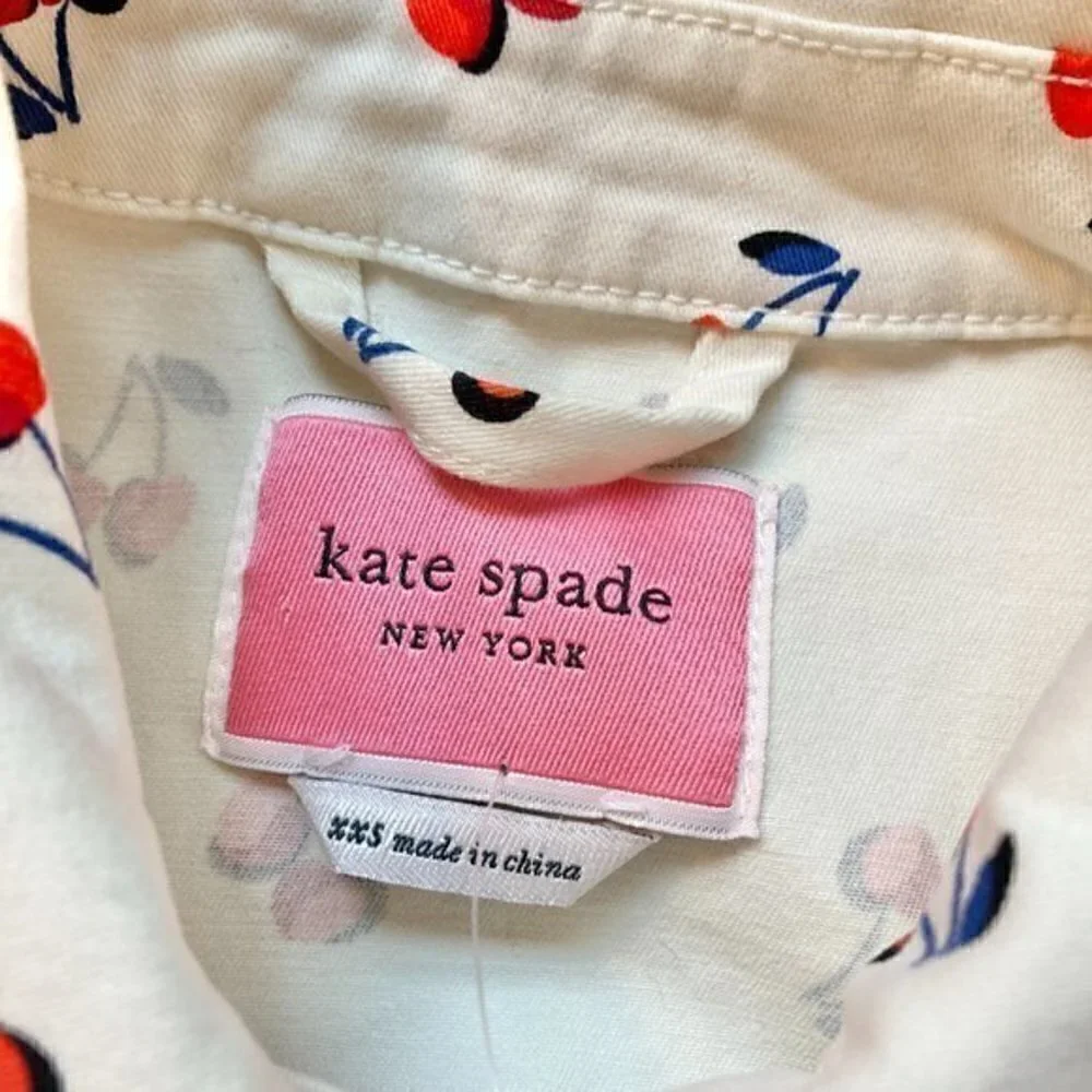 Kate Spade Cherry Toss Jacket Size XXS NWT